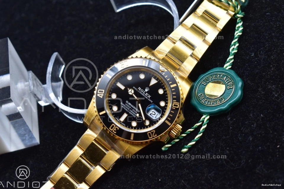 Bold 904L Edition Black VS Submariner 1:1 YG 1138 Steel Ceramic VSF Best 126618 LN 0424